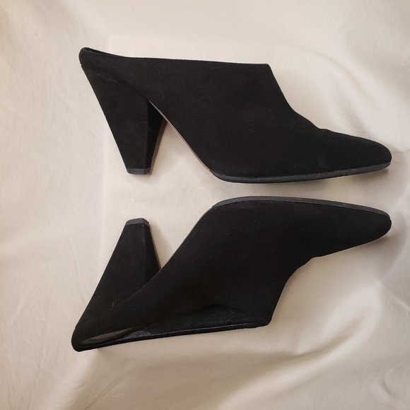 🦚HOST PICK🦚VINCE Black Suede EMBERLY Mule, Size 8.5M - Picture 10 of 11
